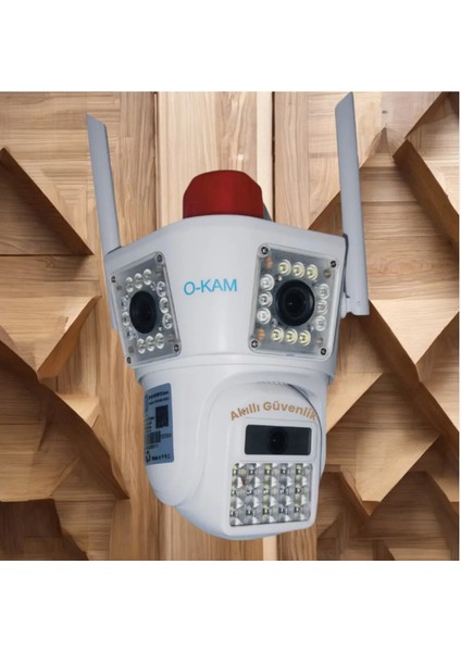 Okam 3033 6mp Wıfı Ptz Camera 3 Kameralı Geniş Açı