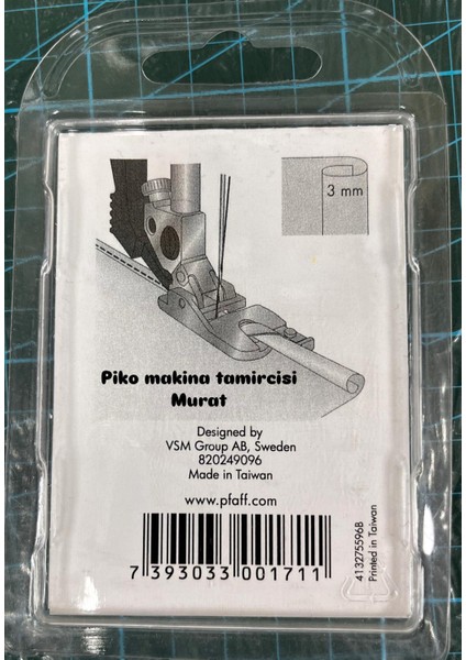 820249096 Kıvırma Ayağı 3mm