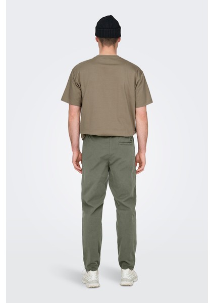 Onslinus Streç Pamuklu Tapered Fit Lastikli Bel Daralan Paça Jogger Pantolon Erkek Pantolon 22029765 fiyatları