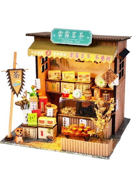 Yaratıcı Çin Japon Diy Kulübe Ahşap El Yapımı Montajlı Sokak Tiyatrosu Dıy Süsler Retro Kulübe Modeli (Yurt Dışından)