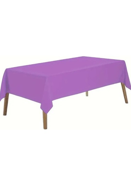 Plastik Kullan At Masa Örtüsü Mor 137 x 270 cm