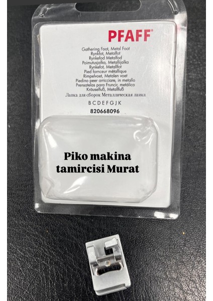 820668096 Pfaff Büzgü Ayağı