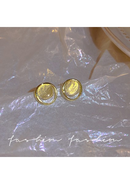 Hengshan S925 Gümüş Iğne Retro Fransız Inci Küpeleri, Üst Düzey, Çok Yönlü, Basit ve Kişiselleştirilmiş Küpeler (Yurt Dışından)