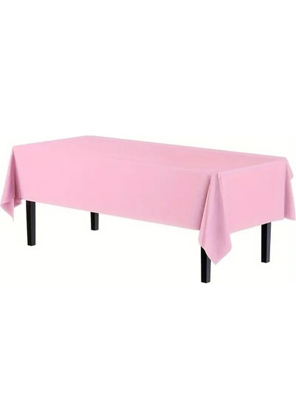 Plastik Kullan At Masa Örtüsü Pembe 137 x 270 cm