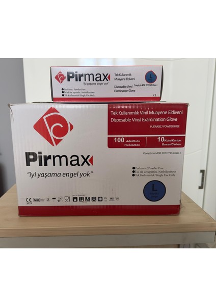 Vinil Eldiven L Beden Koli10 PAKET1000 Adet
