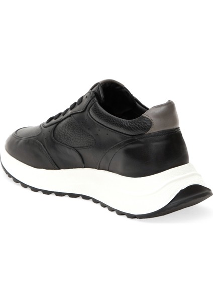 Erkek Siyah %100 Deri Sneaker 50296094-VR046