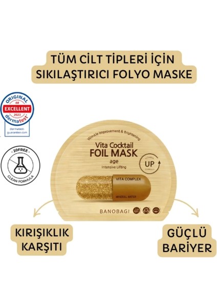 Vita Cocktail Foil Mask Age (Toparlayıcı Folyo Maske)