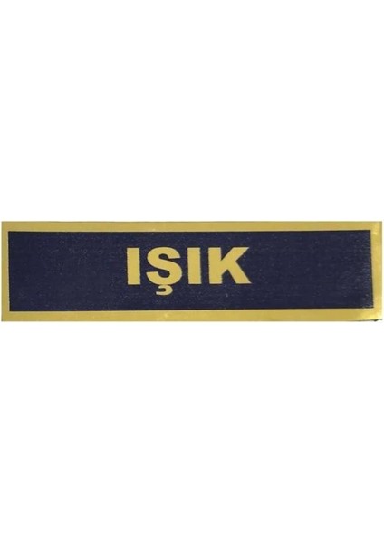 Yeni Jandarma Asayiş Nakış Isimlik