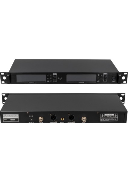 2 El Tipi Mikrofonlu 100+100 Kanal Antenli Uhf-Pll Kablosuz Telsiz Mikrofon-Findit