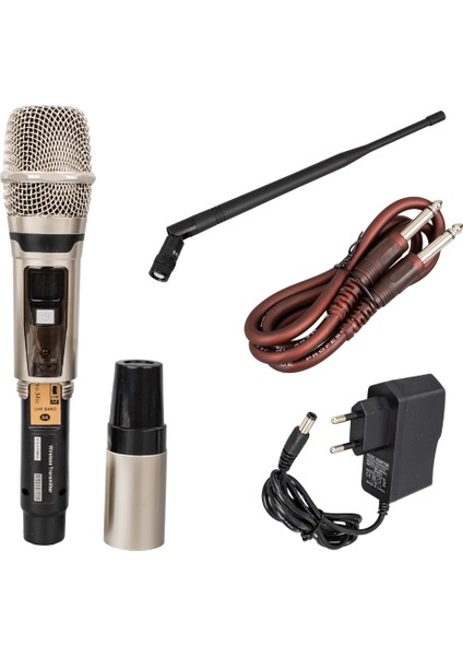 2 El Tipi Mikrofonlu 100+100 Kanal Antenli Uhf-Pll Kablosuz Telsiz Mikrofon-Findit