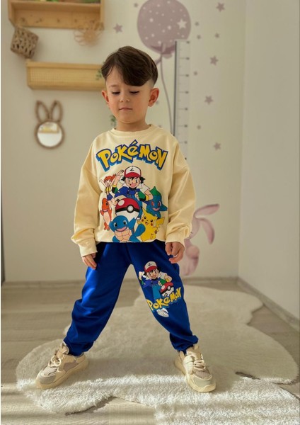 Pookemon Baskılı Alt Üst Takım