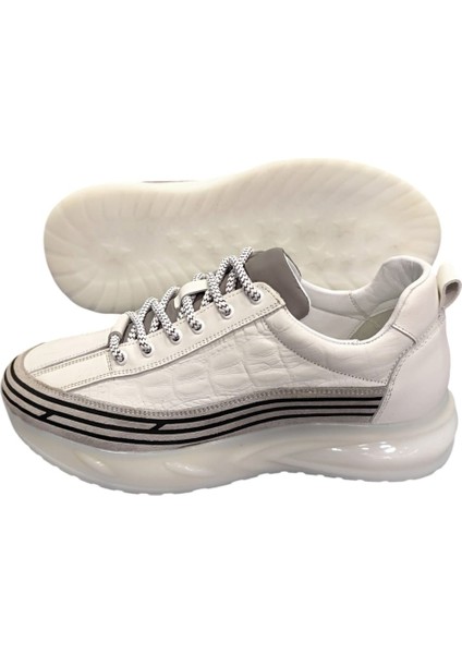 Beyaz Deri Spor Erkek Ayakkabı fırsatları