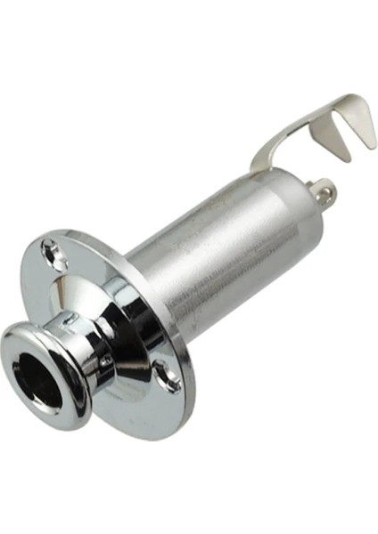 Pirinç 1/4 "kayış Sonu Pin Çıkış Girişi Jack 3 Adet 1/4 "uç Pimi Çıkış Girişi Gitar Bas Için Jak Kayış Kilit Pimi Soket Partsland LJ35 Elektro Akustik Elektro Klasik Gitar Stereo Çıkış Jakı
