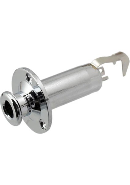 Pirinç 1/4 "kayış Sonu Pin Çıkış Girişi Jack 3 Adet 1/4 "uç Pimi Çıkış Girişi Gitar Bas Için Jak Kayış Kilit Pimi Soket Partsland LJ35 Elektro Akustik Elektro Klasik Gitar Stereo Çıkış Jakı
