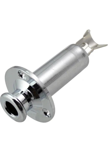 Pirinç 1/4 "kayış Sonu Pin Çıkış Girişi Jack 3 Adet 1/4 "uç Pimi Çıkış Girişi Gitar Bas Için Jak Kayış Kilit Pimi Soket Partsland LJ35 Elektro Akustik Elektro Klasik Gitar Stereo Çıkış Jakı