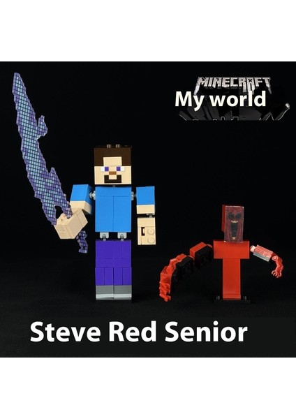 Benim Dünyam Blok Adam Steve Figür Model Süs Oyuncak (Yurt Dışından)