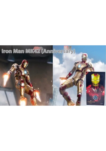 Marvel Yenilmezler Demir Adam Kaptan Amerika Örümcek Adam Yok Edici Hulk Venom Maket Oyuncaklar (Yurt Dışından)