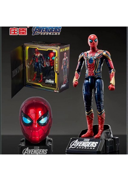 Marvel Avengers Iron Man Örümcek Adam Hareketli Maket Dönüşüm Oyuncakları (Yurt Dışından)