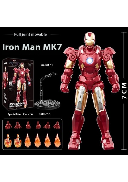 Marvel Iron Man Süs Eşyalarının Anime Modelinin Birleştirilmiş Versiyonu (Yurt Dışından)