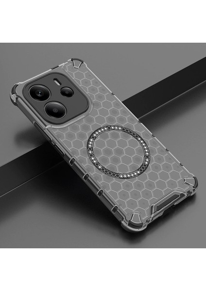 Xiaomi Redmi Note 14 4G Telefon Kılıfı, Manyetik Şeffaf Düşmeye Dayanıklı Telefon Kılıfı Xiaomi Redmi Note 14 4G (Yurt Dışından)