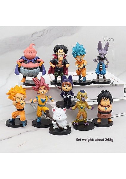 Seven Dragon Ball Anime Goku Vegeta Model Oyuncak Bebek (Yurt Dışından)