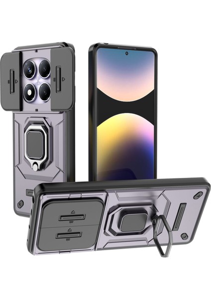 Xiaomi Redmi Turbo 4 Kılıf, [tam Kamera Koruması] [360° Dönebilen Destek Halkası] Askeri Sınıf Sert Koruyucu Telefon Kılıfı Kapağı Xiaomi Redmi Turbo 4 (Yurt Dışından)