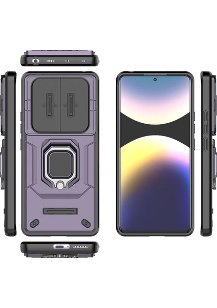 Xiaomi Redmi Turbo 4 Kılıf, [tam Kamera Koruması] [360° Dönebilen Destek Halkası] Askeri Sınıf Sert Koruyucu Telefon Kılıfı Kapağı Xiaomi Redmi Turbo 4 (Yurt Dışından) fiyatları