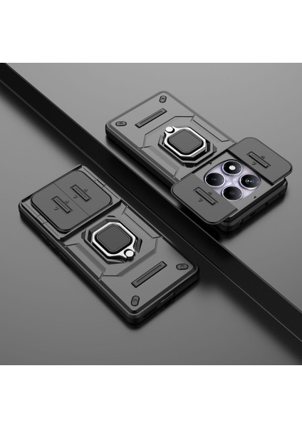 Xiaomi Redmi Turbo 4 Kılıf, [tam Kamera Koruması] [360° Dönebilen Destek Halkası] Askeri Sınıf Sert Koruyucu Telefon Kılıfı Kapağı Xiaomi Redmi Turbo 4 (Yurt Dışından) modelleri