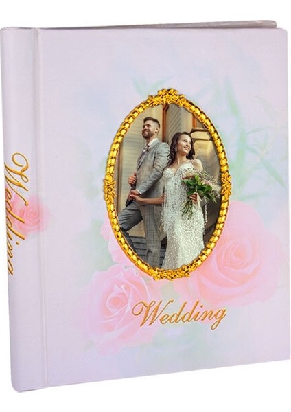 Yapışkanlı Pencereli Wedding Fotoğraf Albümü - 25 x 29 cm