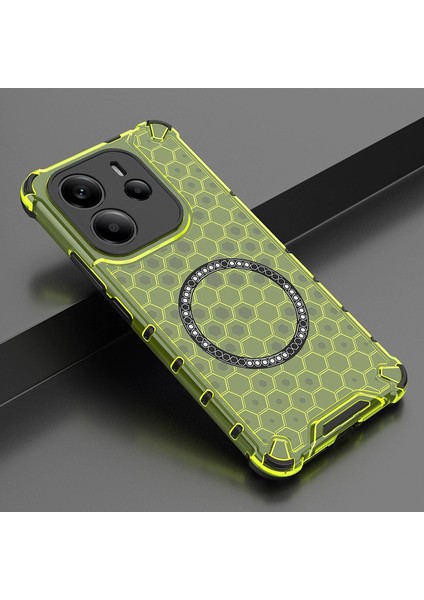 Xiaomi Redmi Note 14 4G Telefon Kılıfı, Manyetik Şeffaf Düşmeye Dayanıklı Telefon Kılıfı Xiaomi Redmi Note 14 4G (Yurt Dışından)