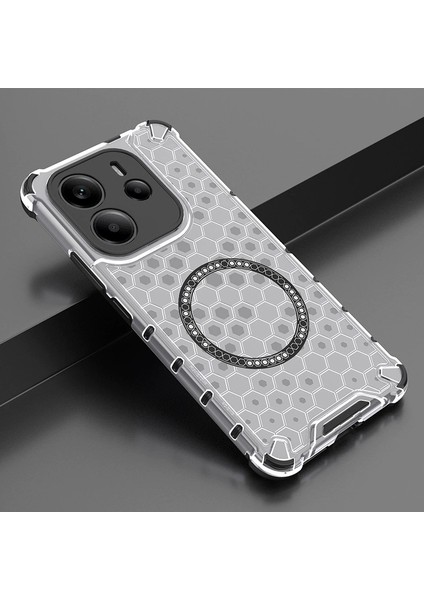 Xiaomi Redmi Note 14 4G Telefon Kılıfı, Manyetik Şeffaf Düşmeye Dayanıklı Telefon Kılıfı Xiaomi Redmi Note 14 4G (Yurt Dışından)