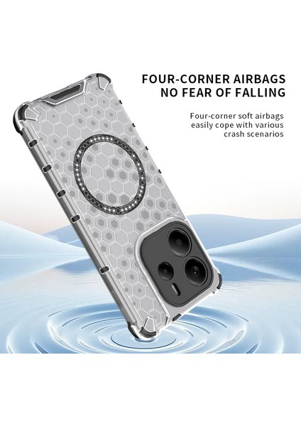 Xiaomi Redmi Note 14 4G Telefon Kılıfı, Manyetik Şeffaf Düşmeye Dayanıklı Telefon Kılıfı Xiaomi Redmi Note 14 4G (Yurt Dışından) modelleri