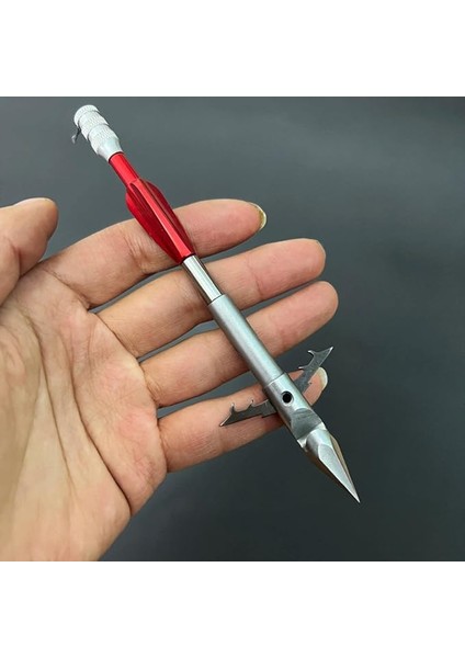 Derin Su Paslanmaz Çelik Geniş Başlı Yay Mancınık Dart Yay Balıkçılık Okları Balık Atışı Dartlar Uzun Stil 1 Adet Paslanmaz Çelik Balıkçılık Dart Avcılık Sapanı Çekim Balık Mancınık Güçlü Manyetik
