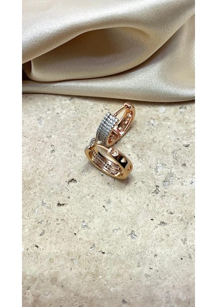 Rose Gold Kuyum Model Vip Küpe