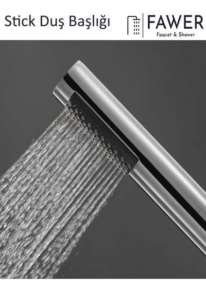 Fawer Stick Duş Başlığı El Duşu - 4 Adet