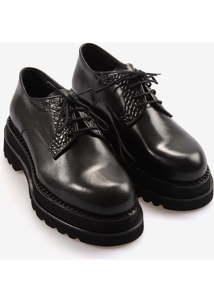 Hakiki Deri Erkek Kalın Taban Günlük Ayakkabı 5568 modelleri