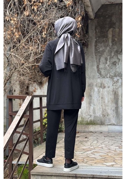 Nurcan Çetin Pantolonlu Takım 25432 Siyah