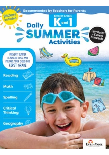 Daily Summer Activities / Between K And 1st Grade Activity Book