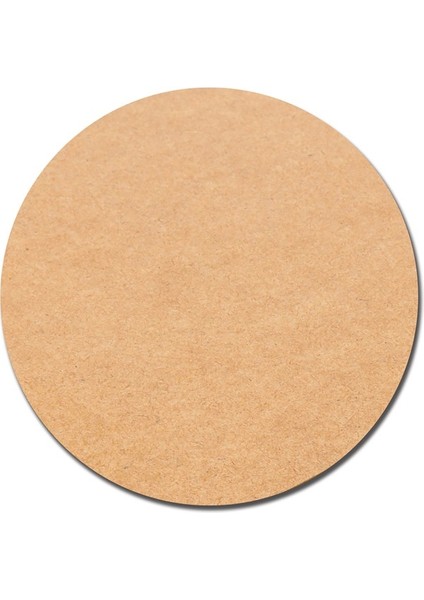 30 cm Çap 3mm (2.7 Mm) Ham Mdf Duralit Daire Plaka 6 Adet