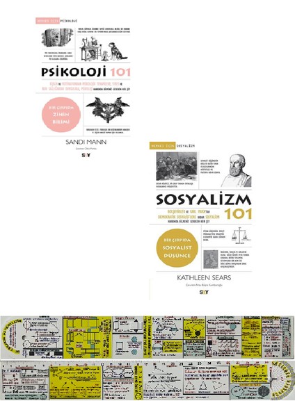 Psikoloji 101 / Sosyalizm 101 2 Kitap Set (Matematik Öğreten Cetvel)