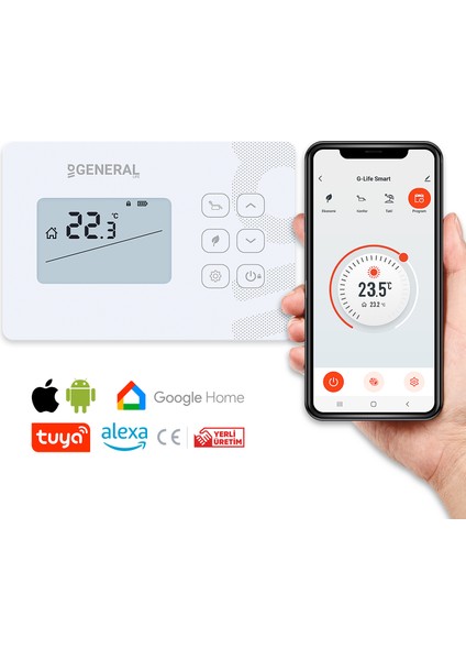 Mitra HT290S Smart Kablosuz Akıllı Tuya Oda Termostatı