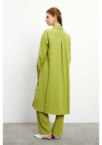 Elina Tunik Pantolon Takım - Yağ Yeşili fırsatları