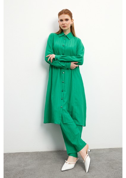 Elina Tunik Pantolon Takım - Yeşil