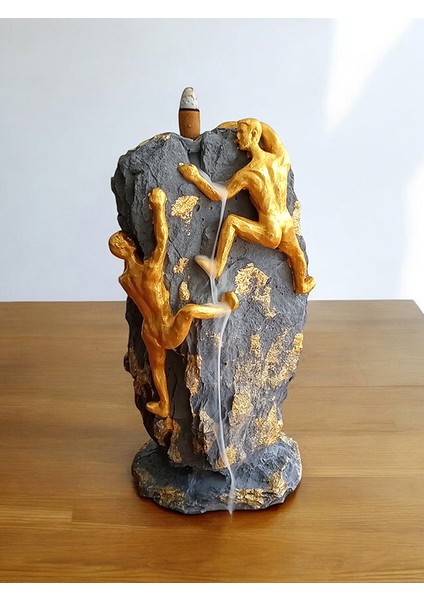 Dağcı Tırmanan Adamlar Biblosu Geri Akış Tütsülük Gold