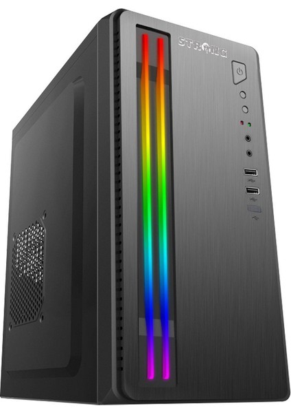 Aurel Rgb Şerit LED 450W Matx Office Kasası