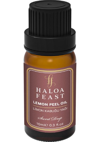 Haloa Feast Limon Kabuğu Yağı - Lemon Peel Essential Oil 10 ml 0,3 Fl.oz Akışlı Kapak indirimleri