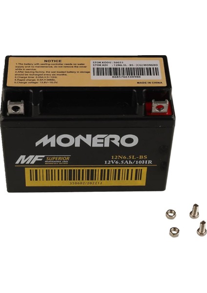 Cg Agk Motosiklet Aküsü 12V 6.5A