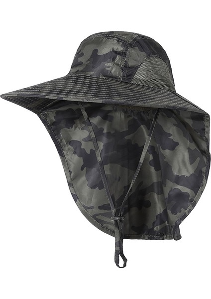 Açık Yaz Güneş Şapkası Nefes Alabilen Erkek ve Kadın Güneşlik Balıkçı Şapkası Anti-Ultraviyole Dağcılık Güneş Şapkası Balıkçı Şapkası (Yurt Dışından)