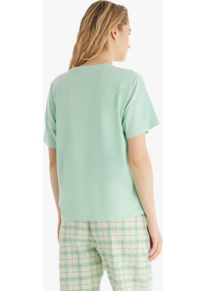 Kadın T-Shirt 60547 - Açık Turkuaz fiyatları