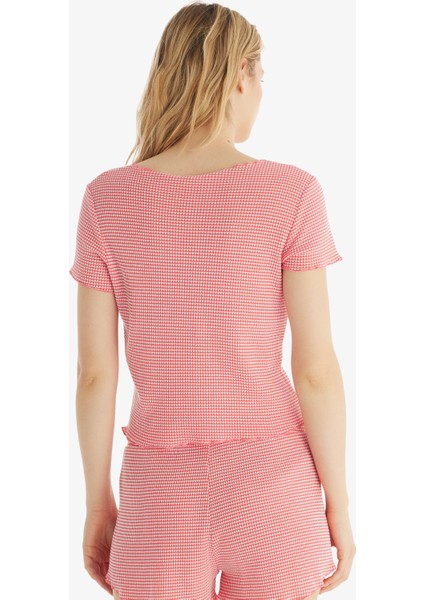 Kadın T-Shirt 60549 - Pembe fiyatları